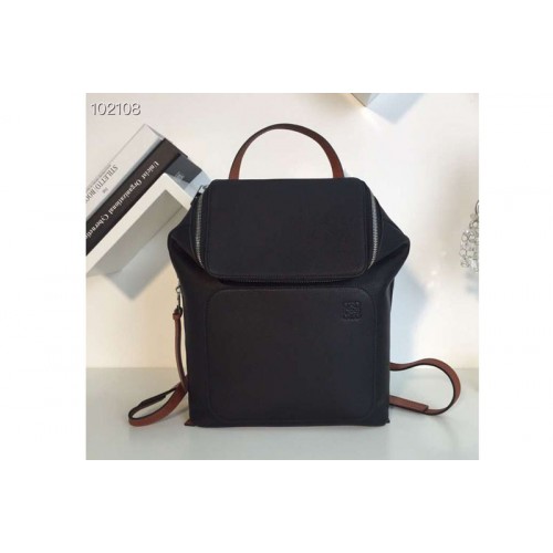 Loewe Goya Small Backpack Soft Natural Calf Black