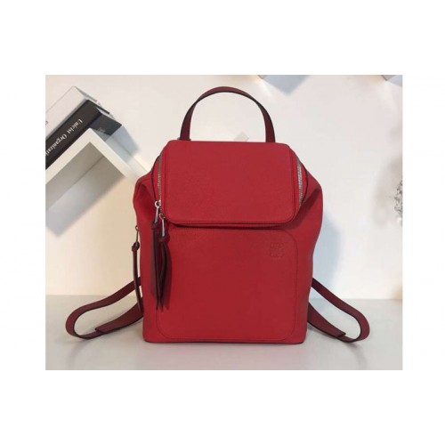 Loewe Goya Small Backpack Soft Natural Calf Red