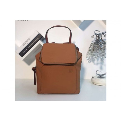 Loewe Goya Small Backpack Soft Natural Calf Brown