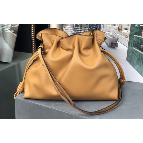 Loewe Flamenco clutch in Brown nappa calfskin