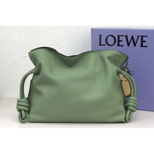 Loewe Flamenco clutch in Green nappa calfskin
