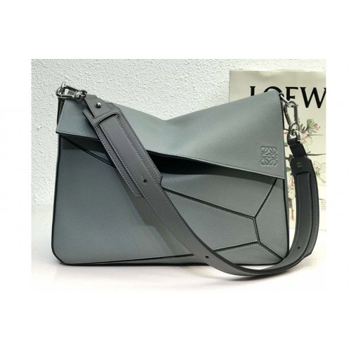 Loewe Puzzle messenger bag in Grey Leather