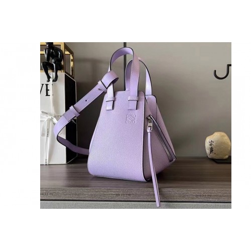 Loewe Hammock compact bag in Purple classic calfskin