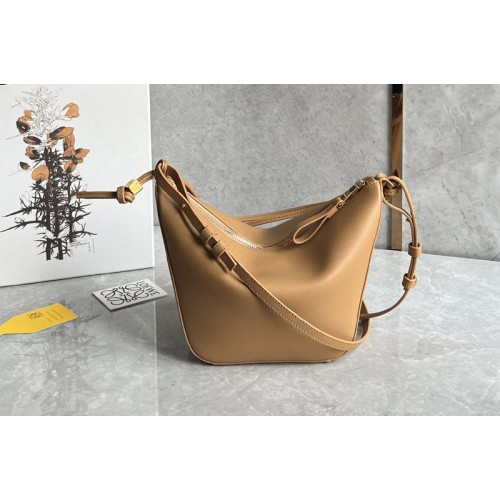 Loewe Mini Hammock Hobo bag in Brown classic calfskin