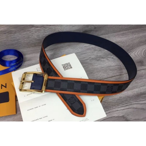 Louis Vuitton M0039U Reverso 40mm Reversible Belt Damier graphite canvas Louis Vuitton M0039U Reverso 40mm Reversible Belt Damier graphite canvas