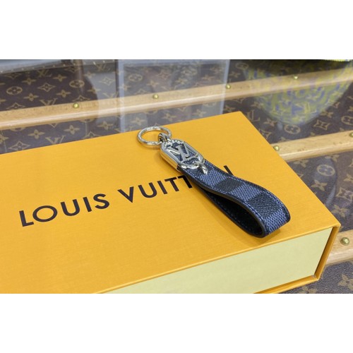 Louis Vuitton M00826 Link Dragonne Key holder in Damier Graphite Canvas