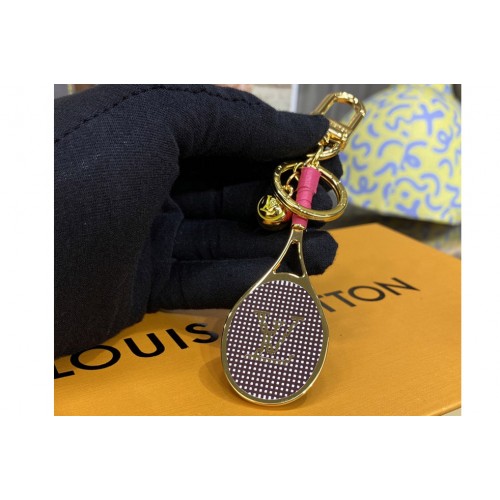 Louis Vuitton M00839 Serve keyring in Red Leather