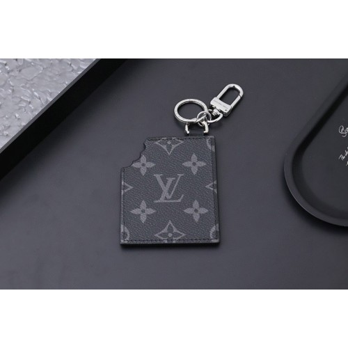 Louis Vuitton M01478 Chocolate Bar Figurine Key Holder And Bag Charm in Monogram Eclipse Canvas
