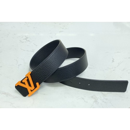Louis Vuitton M0226V Optic 40mm reversible belt in Black Calf leather With Orange Buckle Louis Vuitton M0226V Optic 40mm reversible belt in Black Calf leather With Orange Buckle