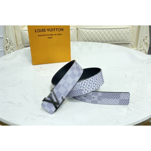Louis Vuitton M0342V Initiales 40mm reversible belt in Damier Graphite canvas