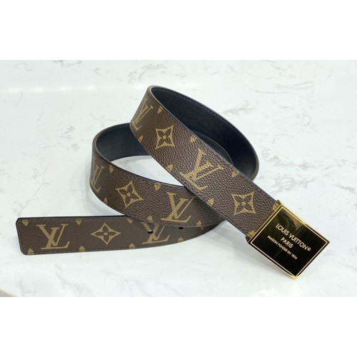 Louis Vuitton M0394X Military 35mm reversible belt in Monogram Canvas