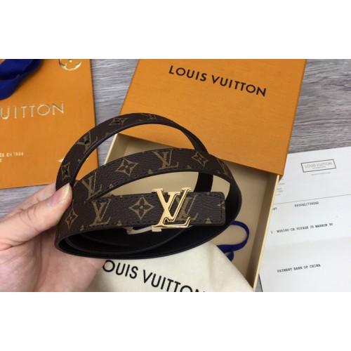 Louis Vuitton M0431W Iconic 20mm Reversible belt in Monogram Canvas