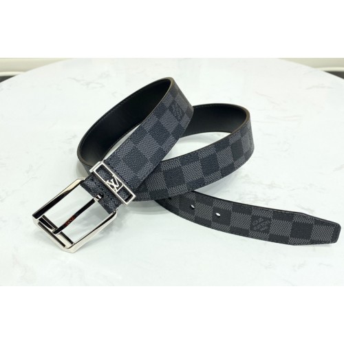 Louis Vuitton M0485V Architect 35mm belt in Damier Graphite Canvas Louis Vuitton M0485V Architect 35mm belt in Damier Graphite Canvas
