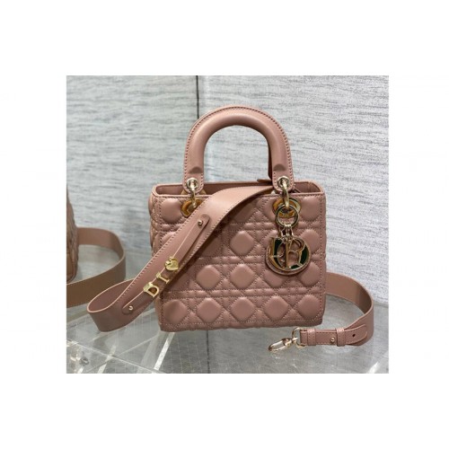 Dior M0538 Christian Dior Small Lady Dior My ABCDior bag in Pink Cannage Lambskin
