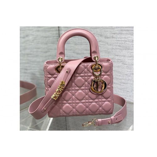 Dior M0538 Christian Dior Small Lady Dior My ABCDior bag in Pink Cannage Lambskin