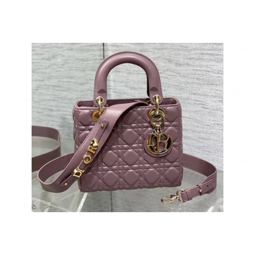 Dior M0538 Christian Dior Small Lady Dior My ABCDior bag in Pink Cannage Lambskin