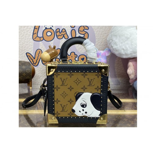 Louis Vuitton M11206 Mini Square Trunk Dalmatien in Monogram Reverse canvas