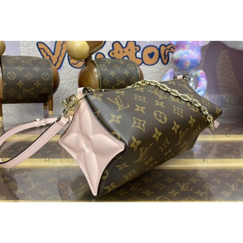 Louis Vuitton M11303 Bloom pouch in Monogram coated canvas With Pink