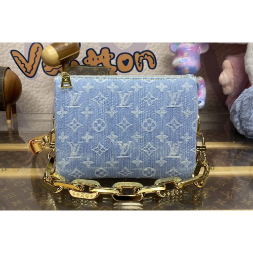 Louis Vuitton M11401 Coussin BB handbag in Sky Blue Monogram Denim