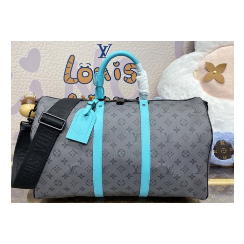 Louis Vuitton M11481 Keepall Bandouliere 45 Bag in Monogram Eclipse Reverse canvas Louis Vuitton M11481 Keepall Bandouliere 45 Bag in Monogram Eclipse Reverse canvas