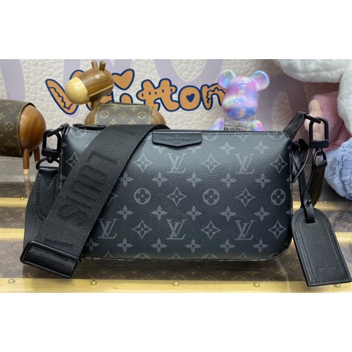 Louis Vuitton M11741 Pochette Accessoire XL Bag in Monogram Eclipse coated canvas Louis Vuitton M11741 Pochette Accessoire XL Bag in Monogram Eclipse coated canvas