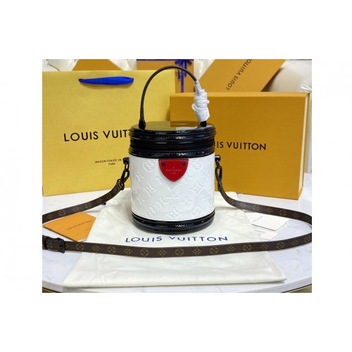Louis Vuitton M20487 Cannes handbag in White Patent calfskin leather