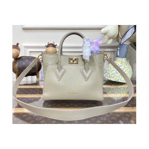 Louis Vuitton M20600 On My Side PM tote bag in Beige Calf leather and perforated calf leather