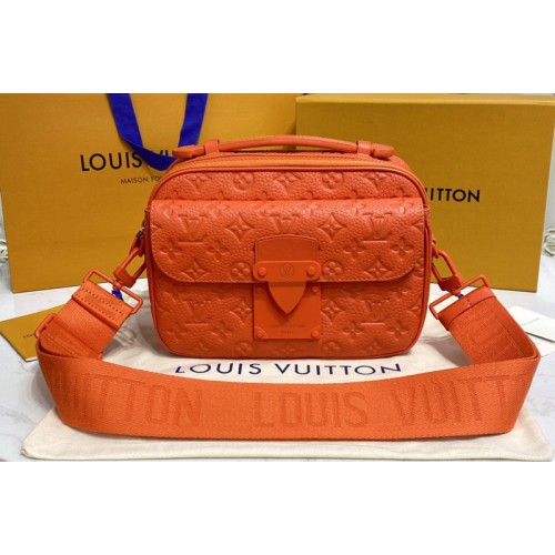 Louis Vuitton M20901 S-Lock Messenger Bag in Orange Taurillon Monogram leather