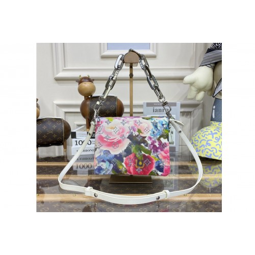 Louis Vuitton M21157 Coussin BB handbag in Multicolor Satin textile and crystals