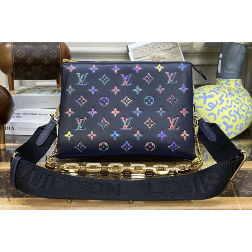 Louis Vuitton M21353 Coussin PM handbag in Navy Blue Lambskin leather