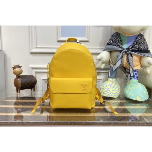 Louis Vuitton M59325 Takeoff Backpack in Yellow Aerogram cowhide leather