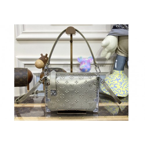 Louis Vuitton M21477 Side Trunk handbag in Gold Calfskin