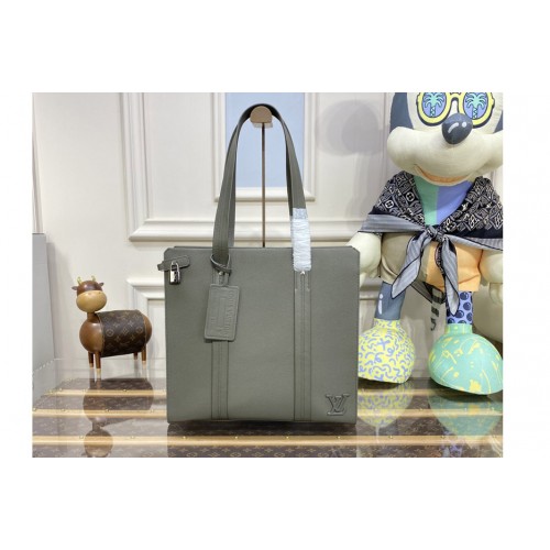 Louis Vuitton M21542 Takeoff Cabas tote bag in Green Aerogram cowhide leather