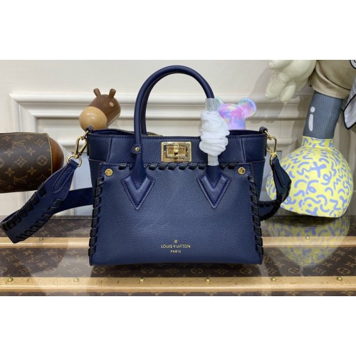 Louis Vuitton M21585 On My Side PM handbag in Navy Blue Calf leather