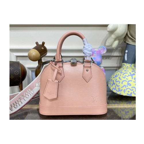 Louis Vuitton M21682 Alma BB handbag in Rose Trianon Pink Epi leather