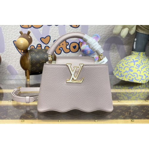 Louis Vuitton M22122 Capucines Capushell Mini handbag in Wisteria Taurillon leather