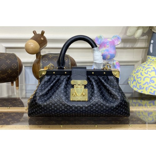 Louis Vuitton M22326 Monogram Clutch in Black Calfskin leather