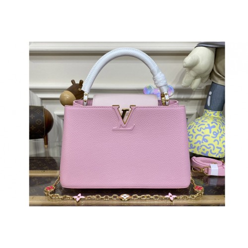 Louis Vuitton M22512 Capucines MM handbag in Pink Taurillon leather