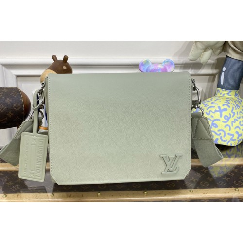Louis Vuitton M22505 Takeoff Messenger Bag in Sage Aerogram leather