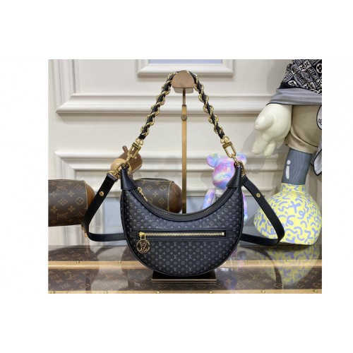 Louis Vuitton M22591 Loop baguette handbag in Black Calfskin