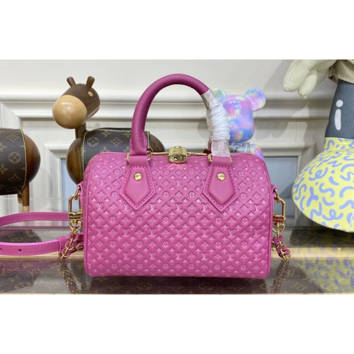 Louis Vuitton M22286 Speedy Bandouliere 20 Bag in Rose Calfskin