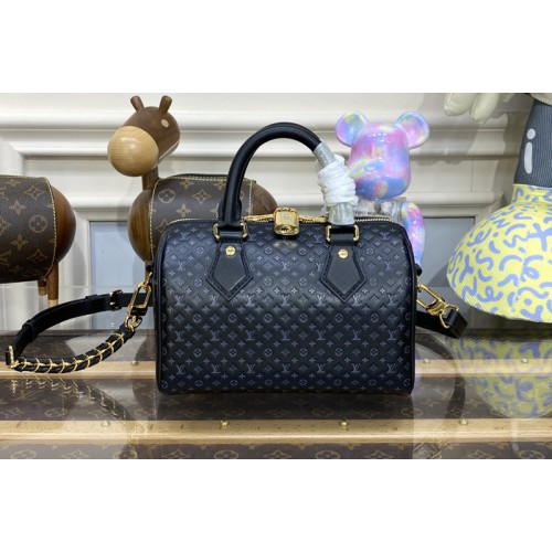Louis Vuitton M22595 Speedy Bandouliere 20 Bag in Black Calfskin