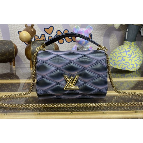 Louis Vuitton M23682 GO-14 MM bag in Black Lambskin Leather