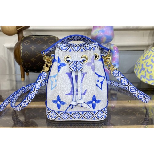 Louis Vuitton M82964 Nano Noe Bag in Blue Monogram