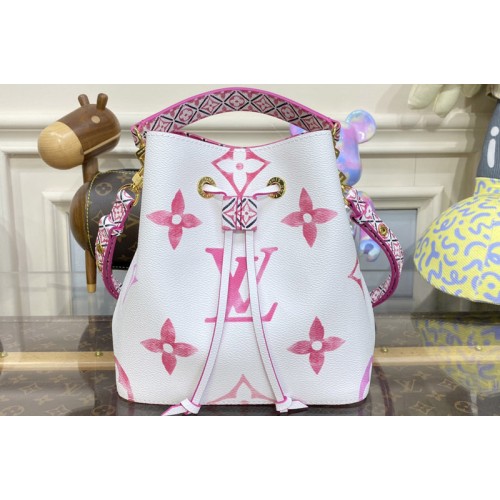 Louis Vuitton M22986 NeoNoe BB bucket bag in Pink Monogram coated canvas