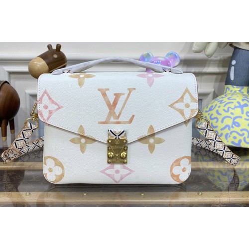 Louis Vuitton M23055 Pochette Metis MM Bag in Beige Monogram coated canvas