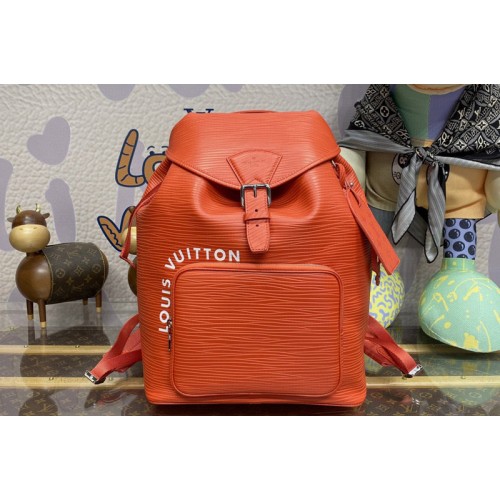 Louis Vuitton M23099 Montsouris Backpack in Cognac Epi leather