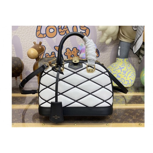 Louis Vuitton M23761 Alma BB handbag in White Lamb leather