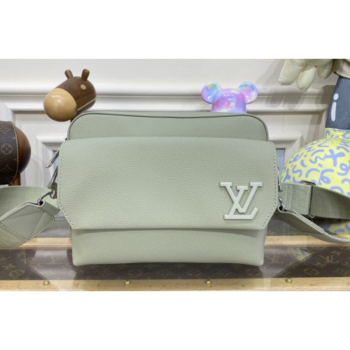 Louis Vuitton M22611 Fastline Messenger bag in Grey Cowhide leather