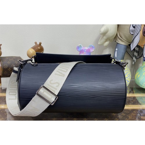 Louis Vuitton M23092 Soft Polochon MM bag in Black Epi XL grained leather